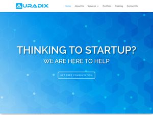 Screenshot of https://auradix.com/