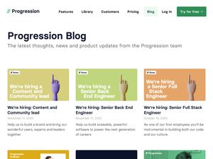 Screenshot of https://progressionapp.com/blog/