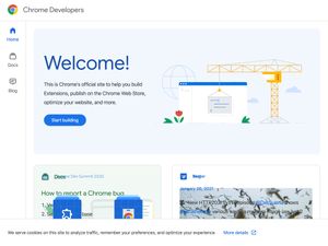 Screenshot of https://developer.chrome.com/