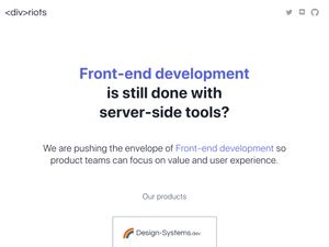 Screenshot of https://divriots.com/
