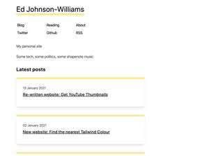 Screenshot of https://edjohnsonwilliams.co.uk
