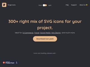Screenshot of https://icons.theforgesmith.com/