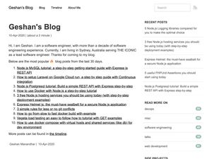 Screenshot of https://geshan.com.np/