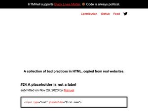 Screenshot of https://www.htmhell.dev/
