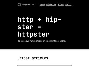 Screenshot of https://httpster.io