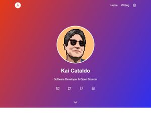 Screenshot of https://kaicataldo.com