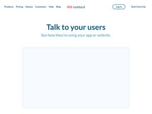 Screenshot of https://lookback.io/