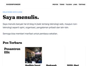 Screenshot of https://radenpioneer.netlify.app/