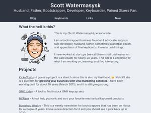 Screenshot of https://scottw.com/