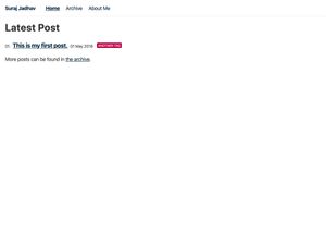 Screenshot of https://surajjadhav.me/