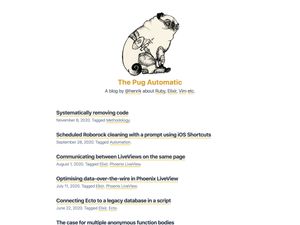 Screenshot of https://thepugautomatic.com/