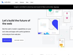 Screenshot of https://web.dev/