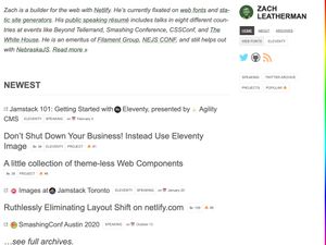 Screenshot of https://www.zachleat.com/